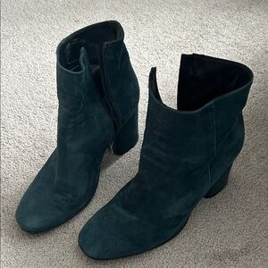Chic Teal Ankle Boots